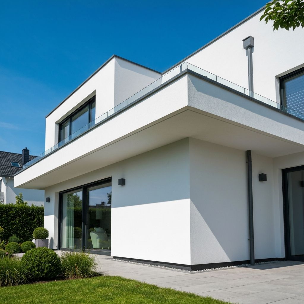 Wohnhaus mit beschichteter Fassade